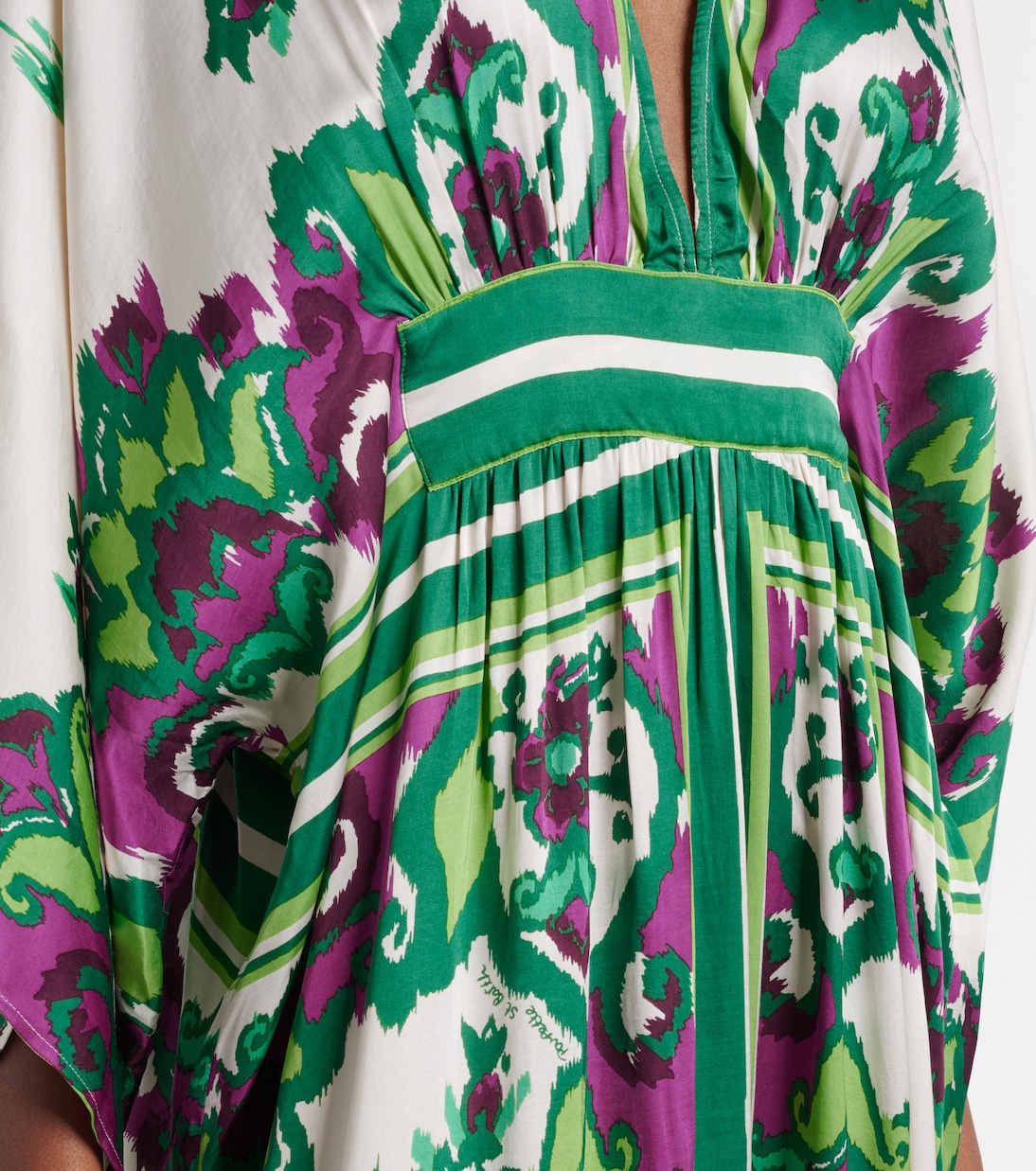 Sol花卉缎布罩衫裙 | Poupette St Barth