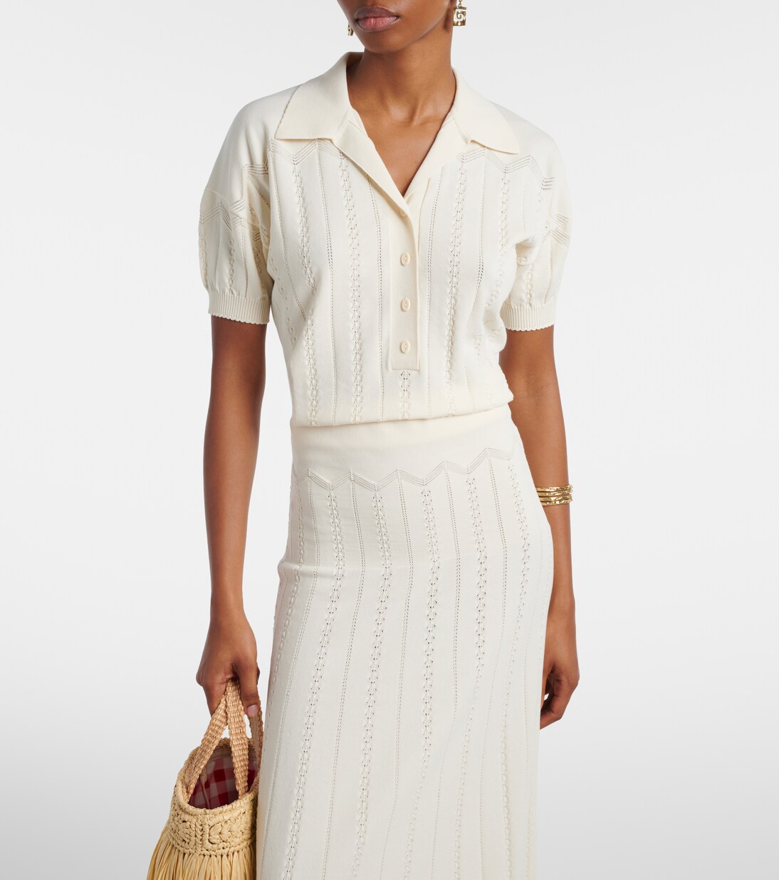 Polohemd Acme aus Pointelle-Strick | Faithfull