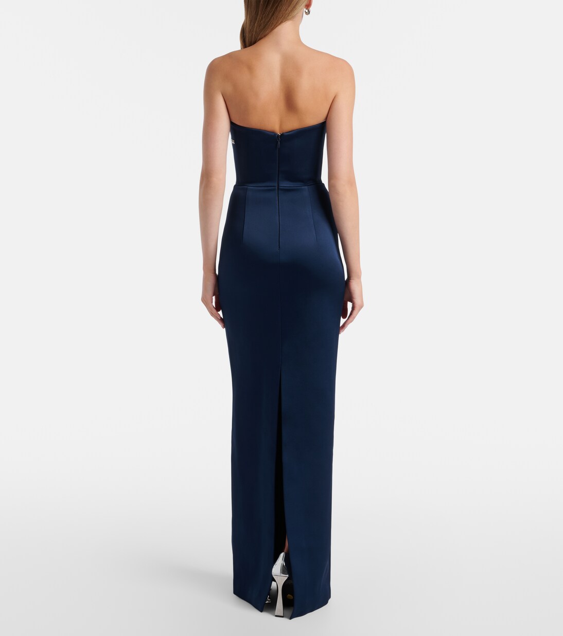 Lessa embellished satin bustier gown | Rebecca Vallance