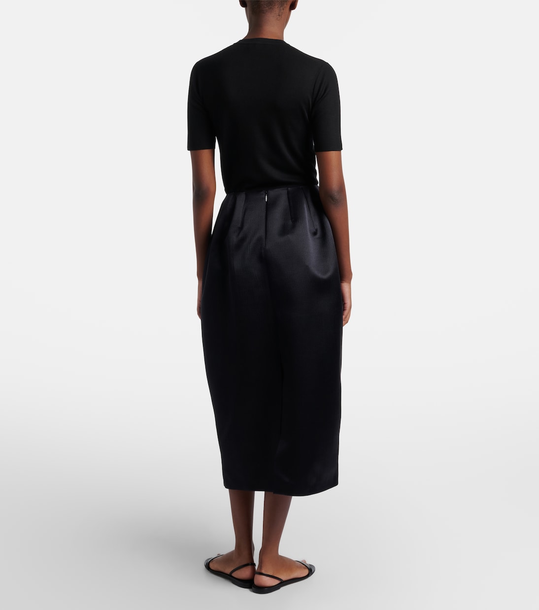 Gamin wool and silk maxi skirt | The Row