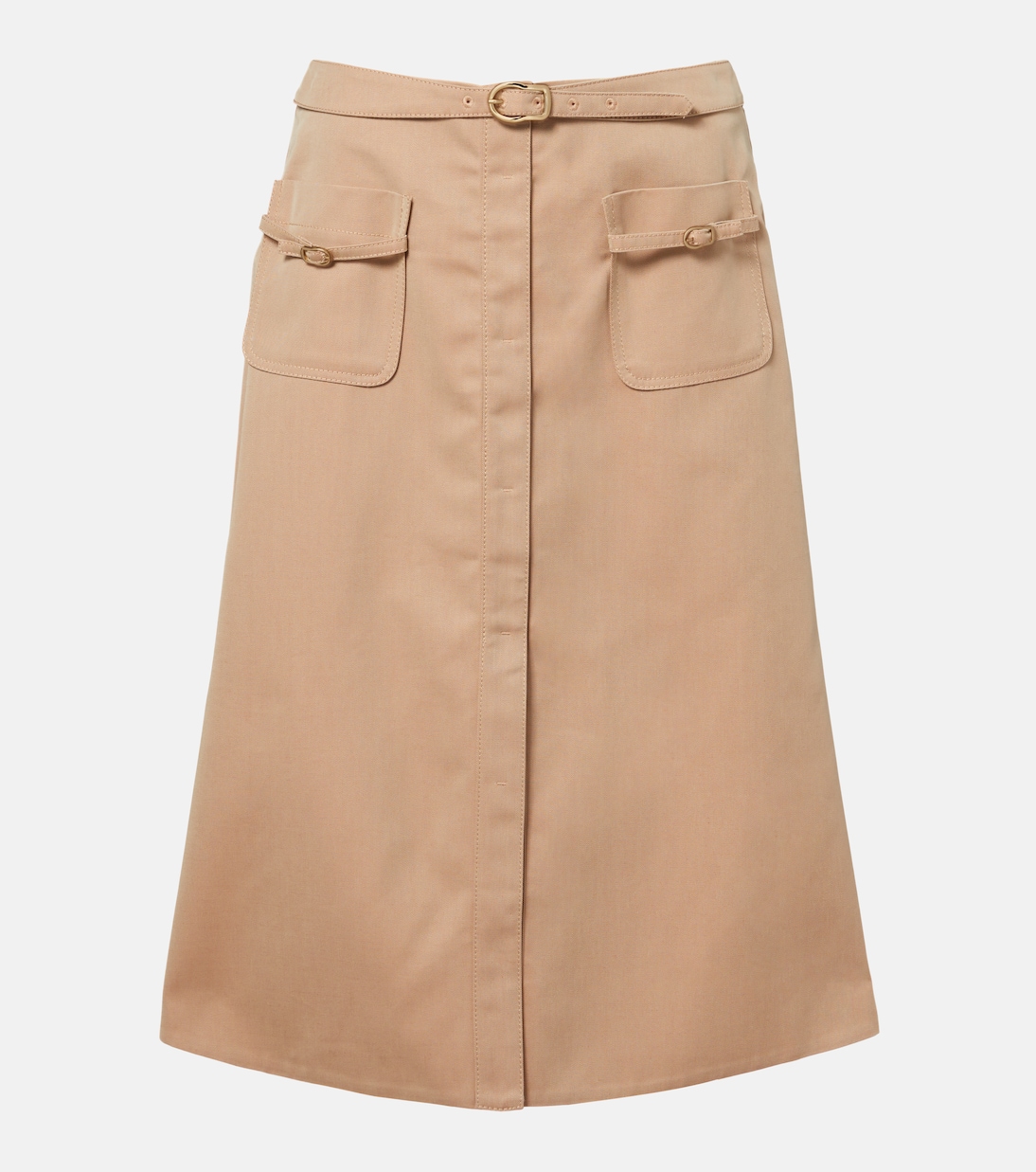 Falda midi Luxury Layer en mezcla de algodón | Dorothee Schumacher