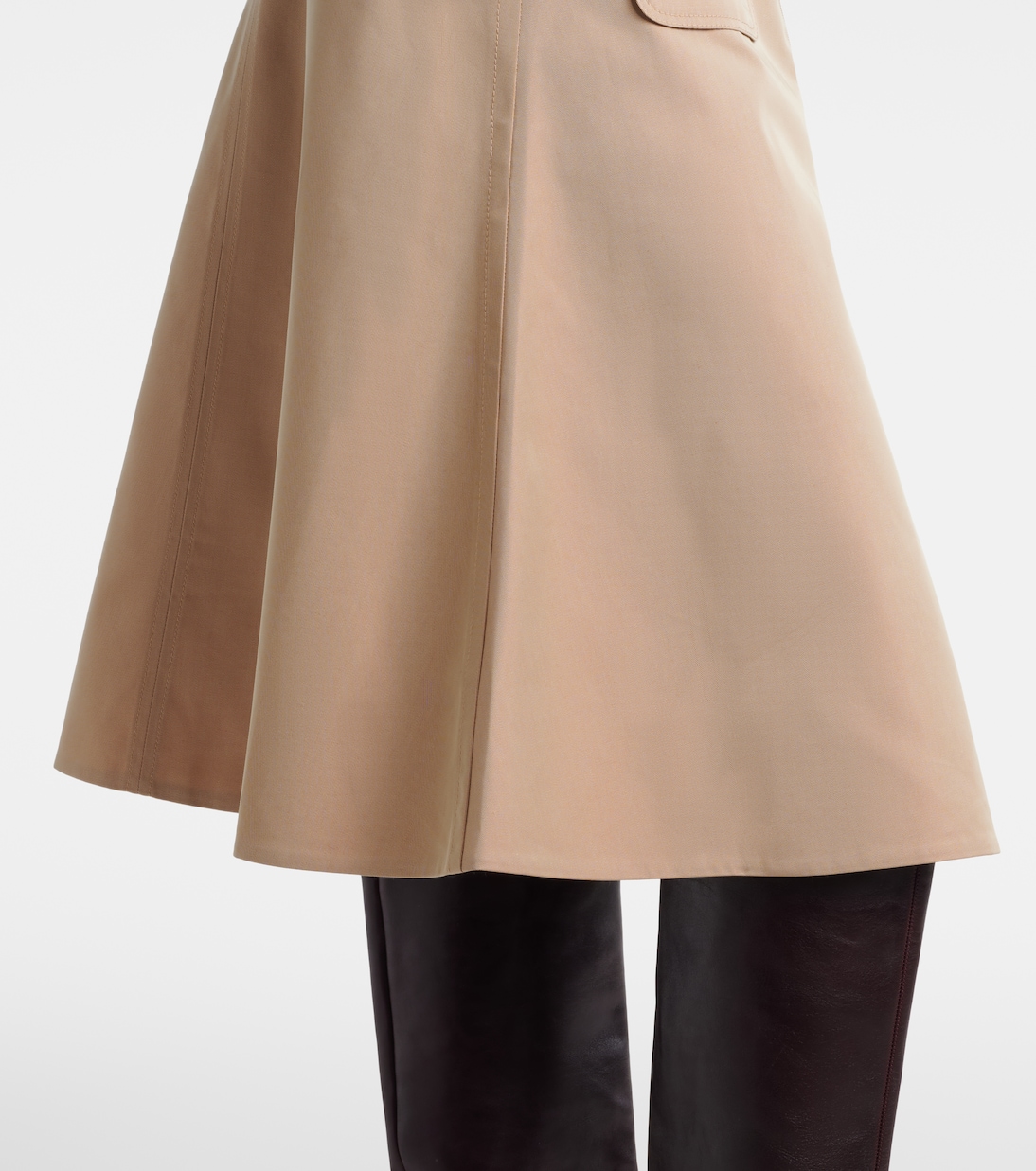Falda midi Luxury Layer en mezcla de algodón | Dorothee Schumacher