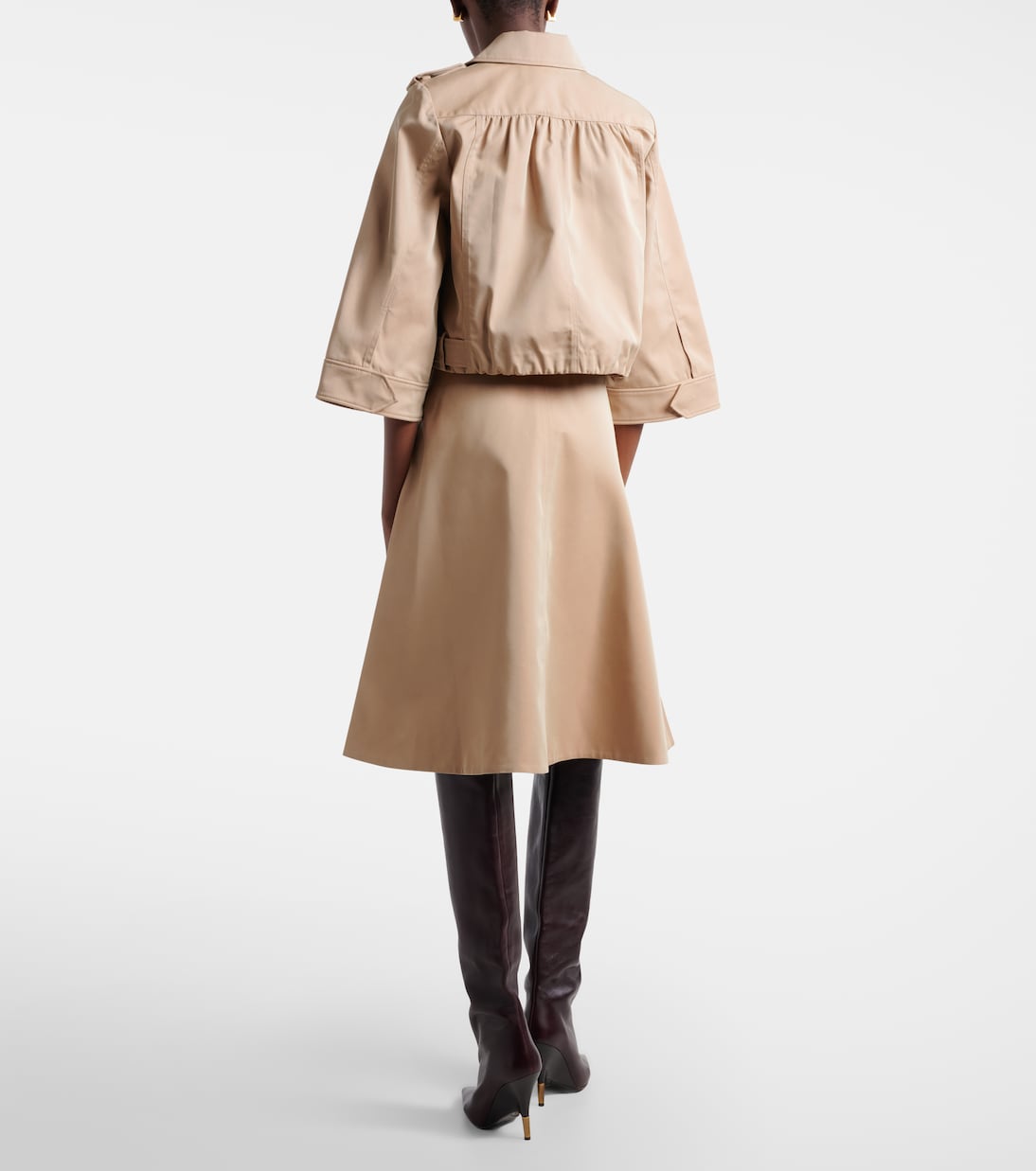 Falda midi Luxury Layer en mezcla de algodón | Dorothee Schumacher