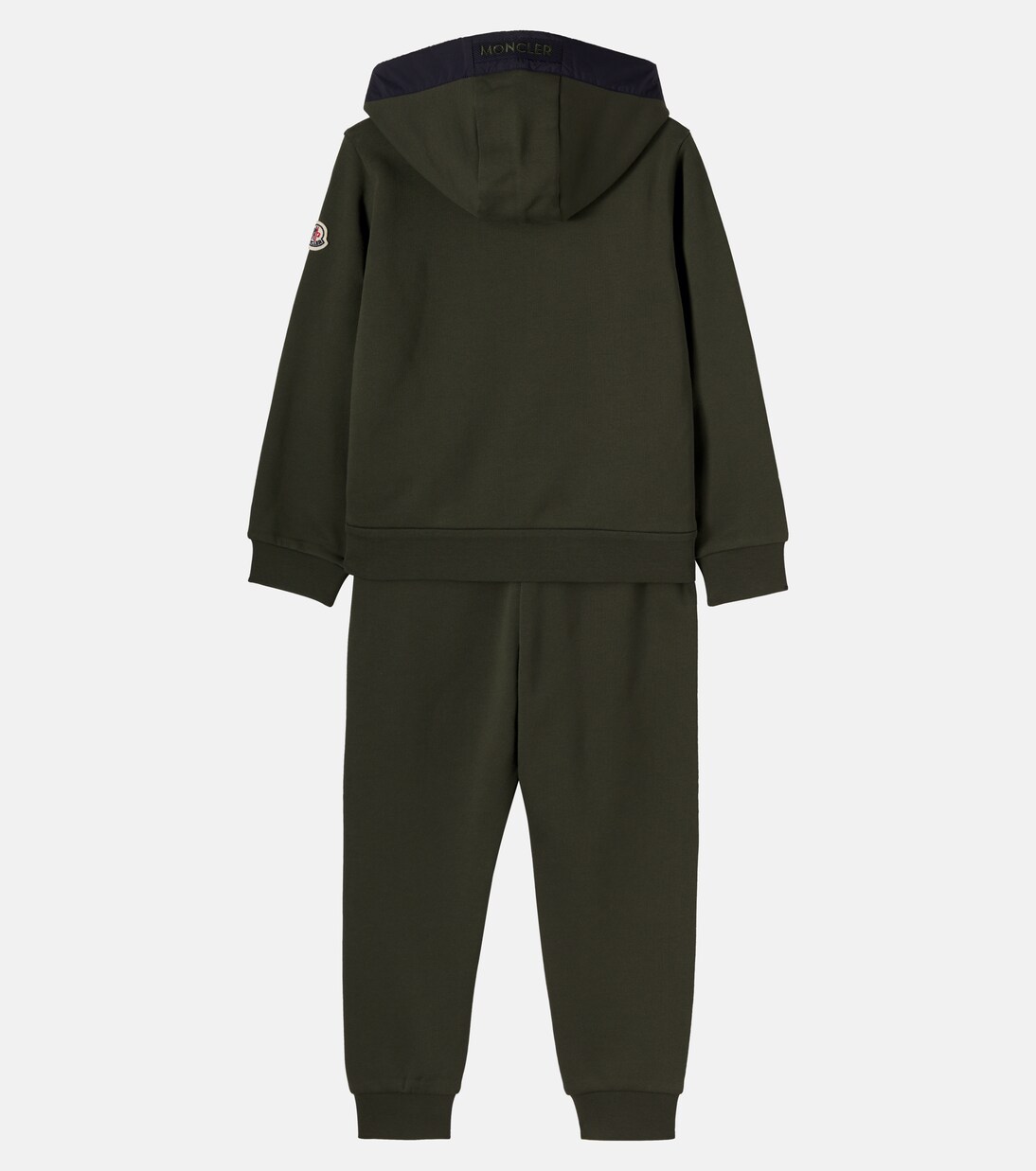 Cotton fleece hoodie and sweatpants set | Moncler Enfant