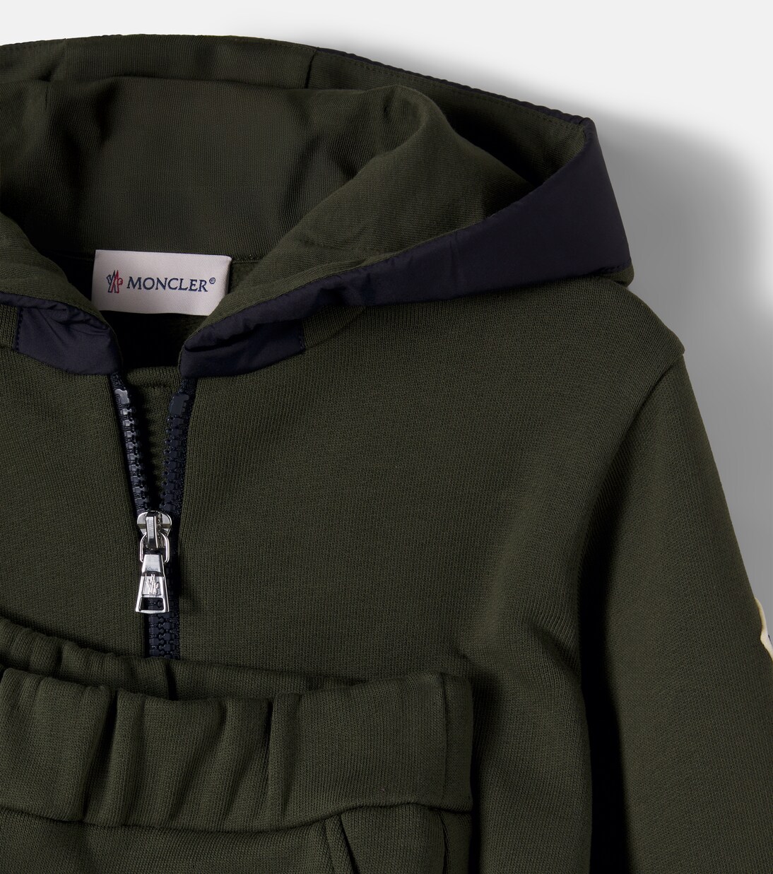 Cotton fleece hoodie and sweatpants set | Moncler Enfant