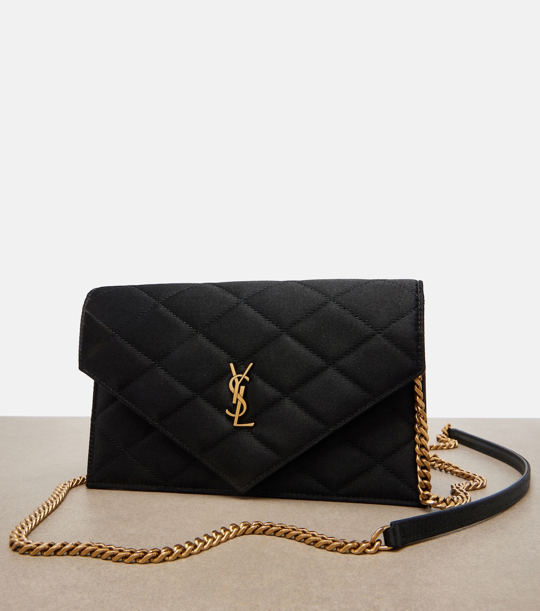 Paris Mini quilted satin shoulder bag | Saint Laurent