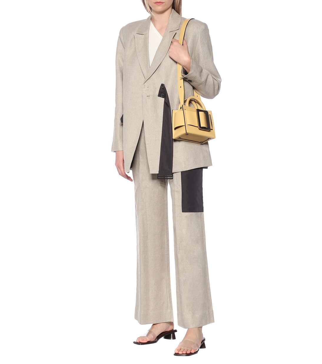 Pantalon ample en lin | Ganni