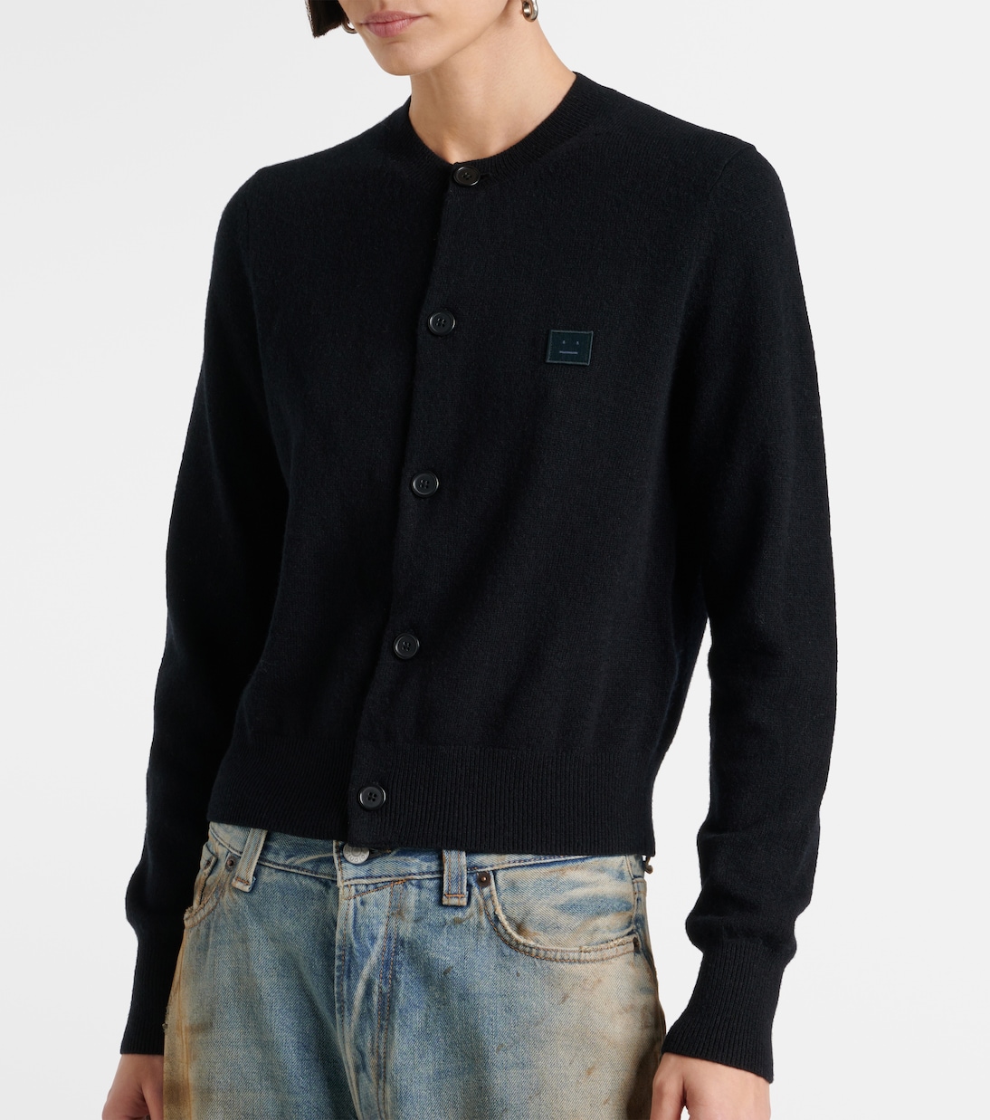 Cardigan Face aus Wolle | Acne Studios