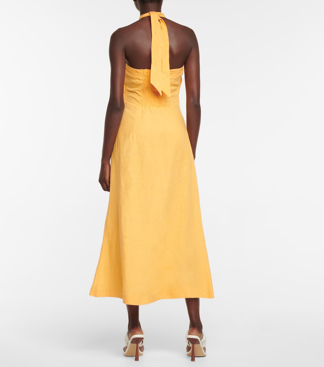 Robe midi Soffio en lin | Nanushka