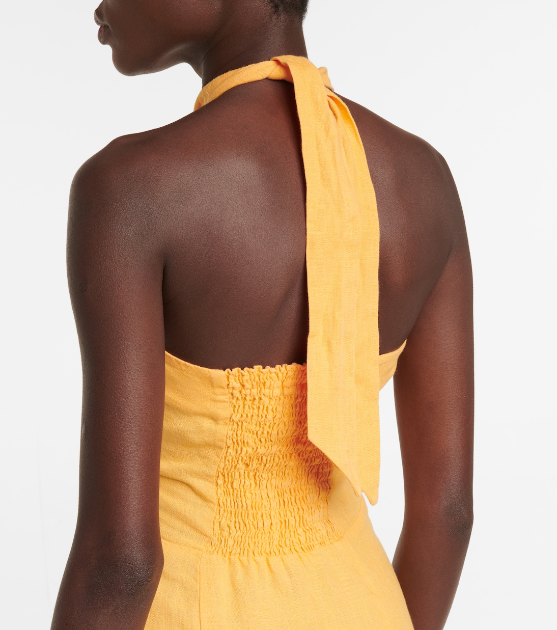 Robe midi Soffio en lin | Nanushka