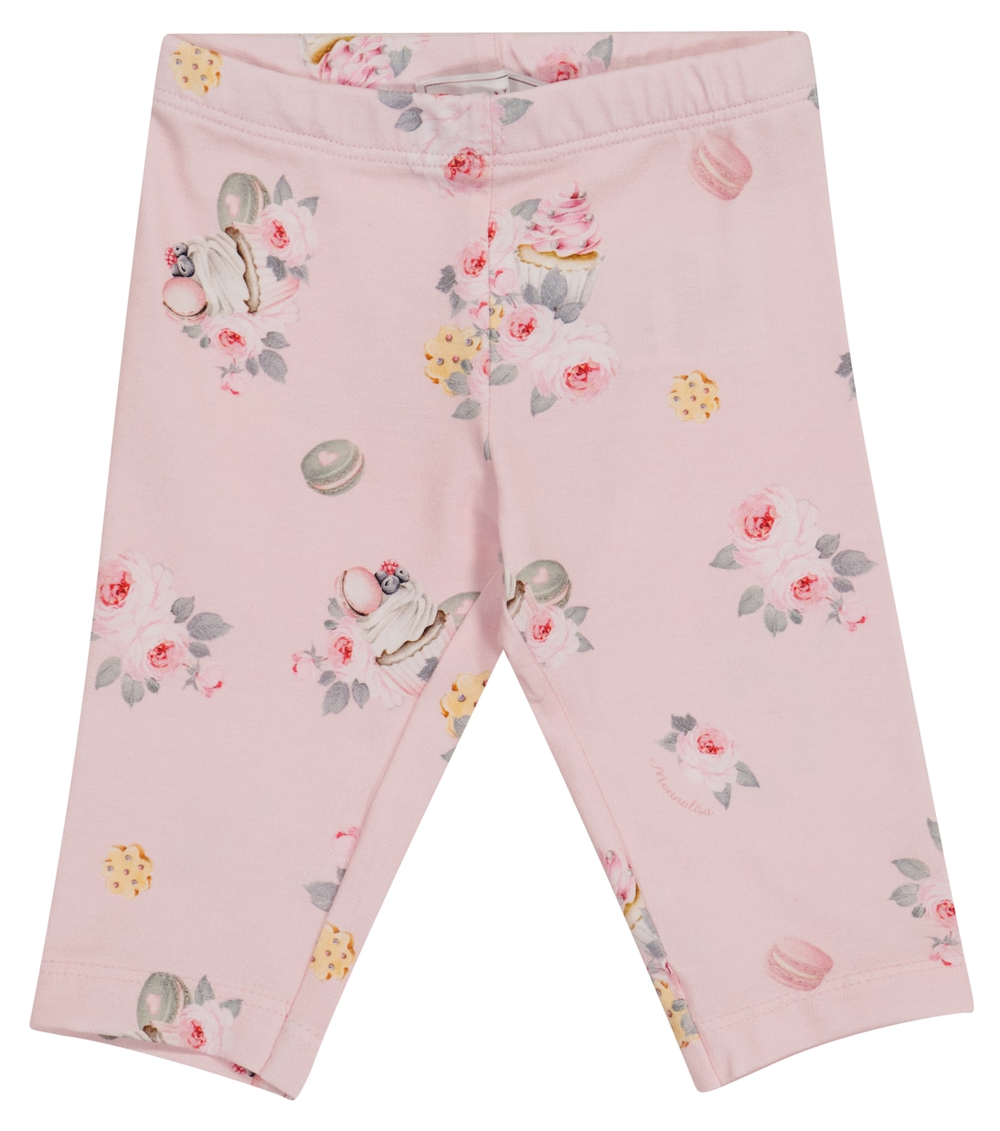 Baby floral stretch-cotton leggings | Monnalisa