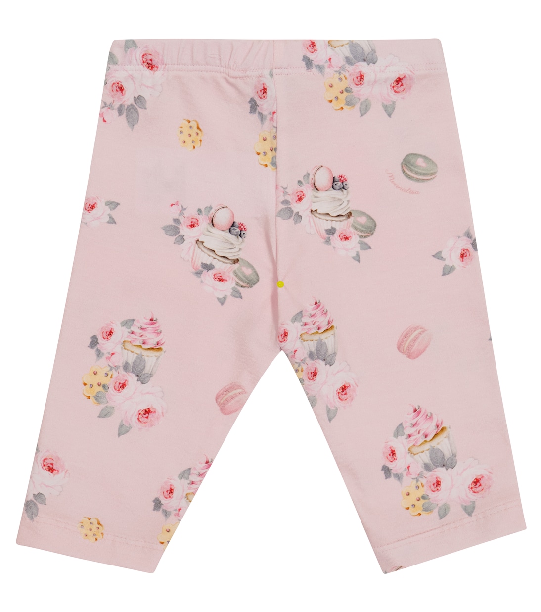 Baby floral stretch-cotton leggings | Monnalisa