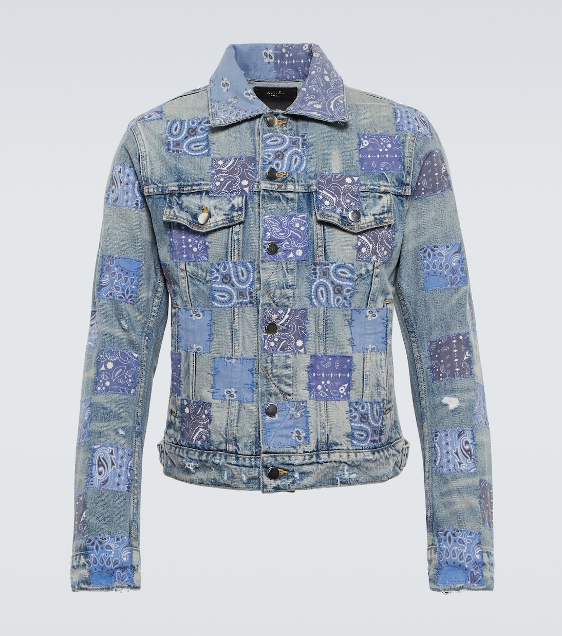 Patchwork denim jacket | Amiri