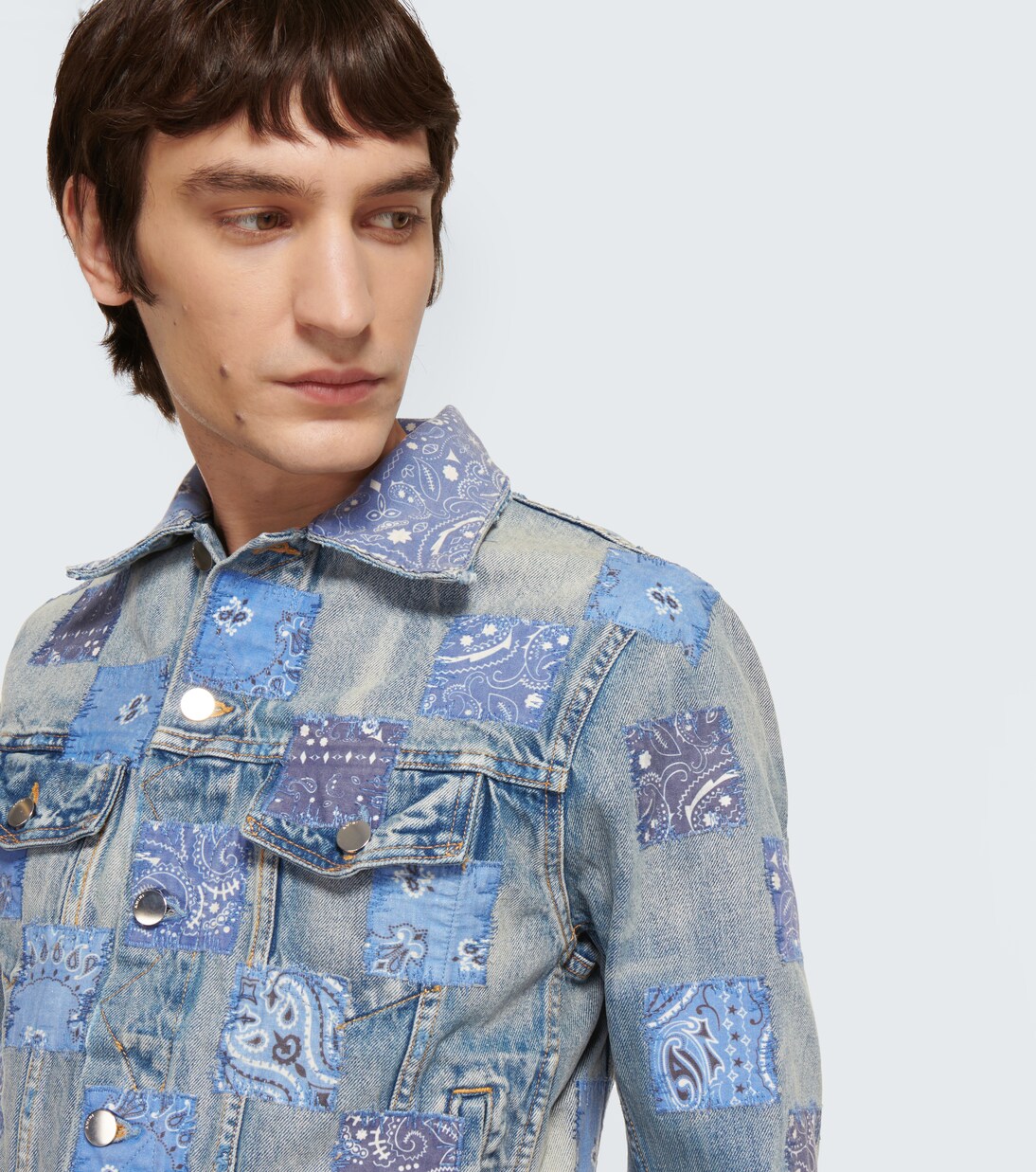 Patchwork denim jacket | Amiri