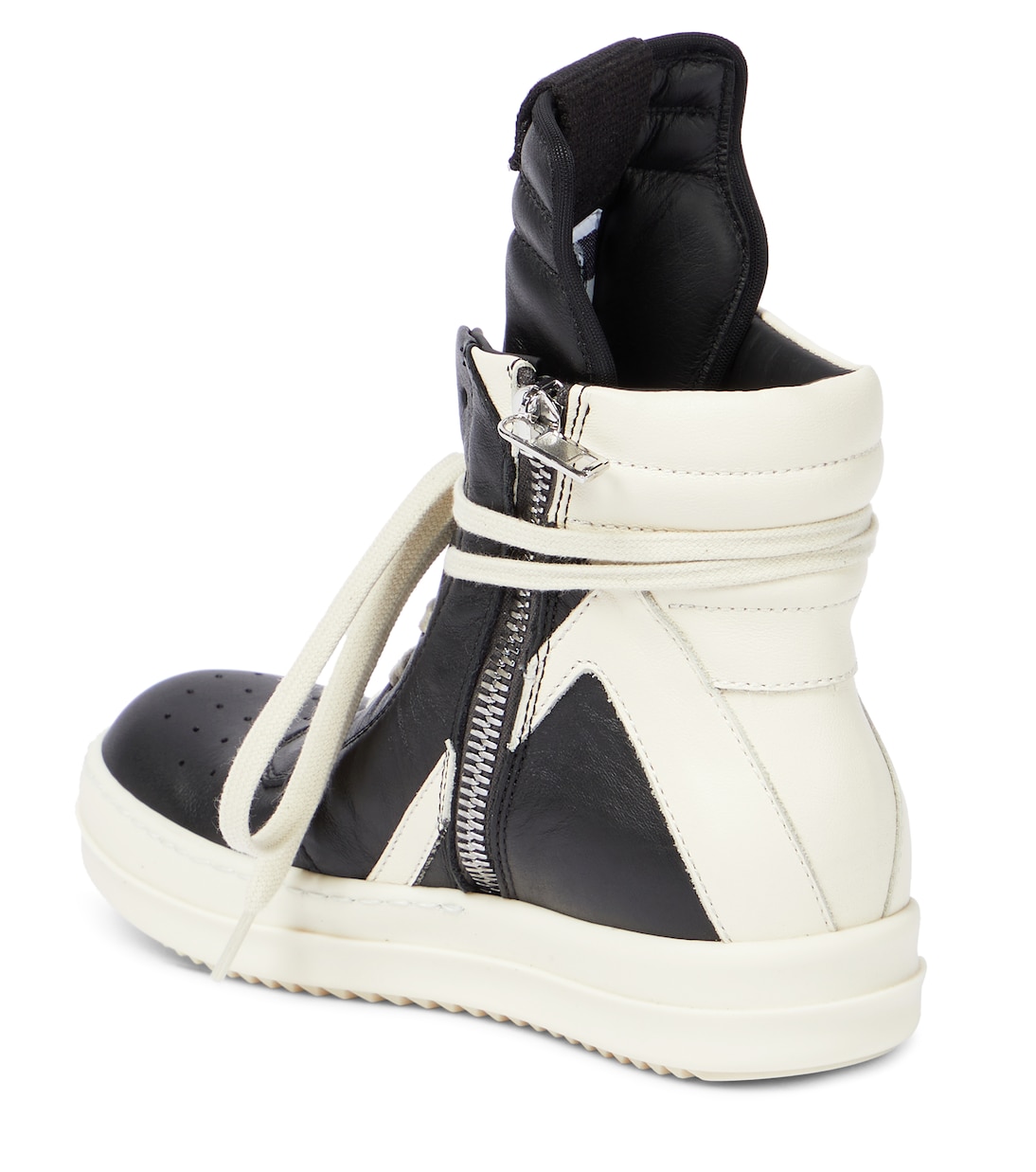 Geobasket high-top leather sneakers | Rick Owens Kids