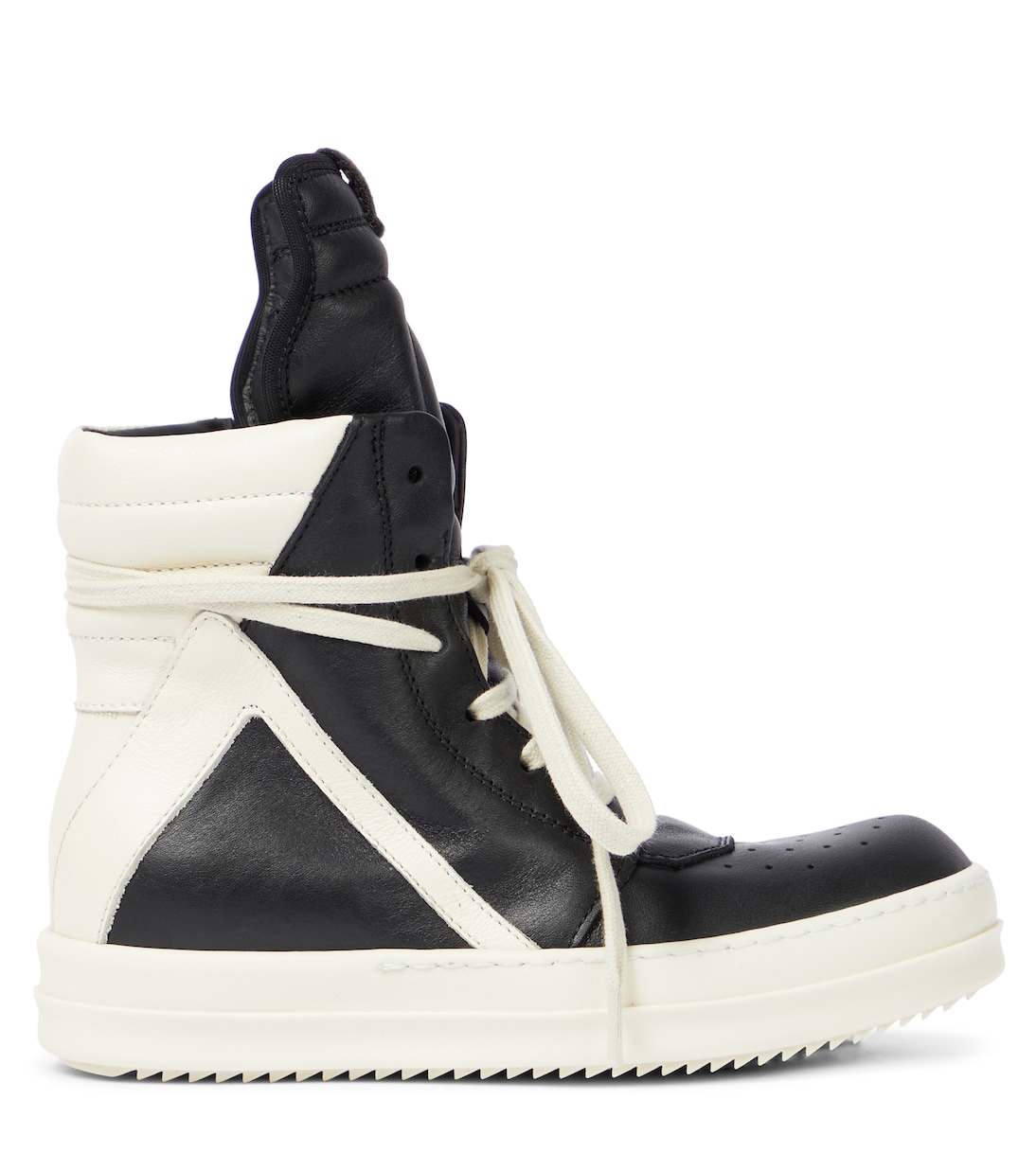 Geobasket high-top leather sneakers | Rick Owens Kids