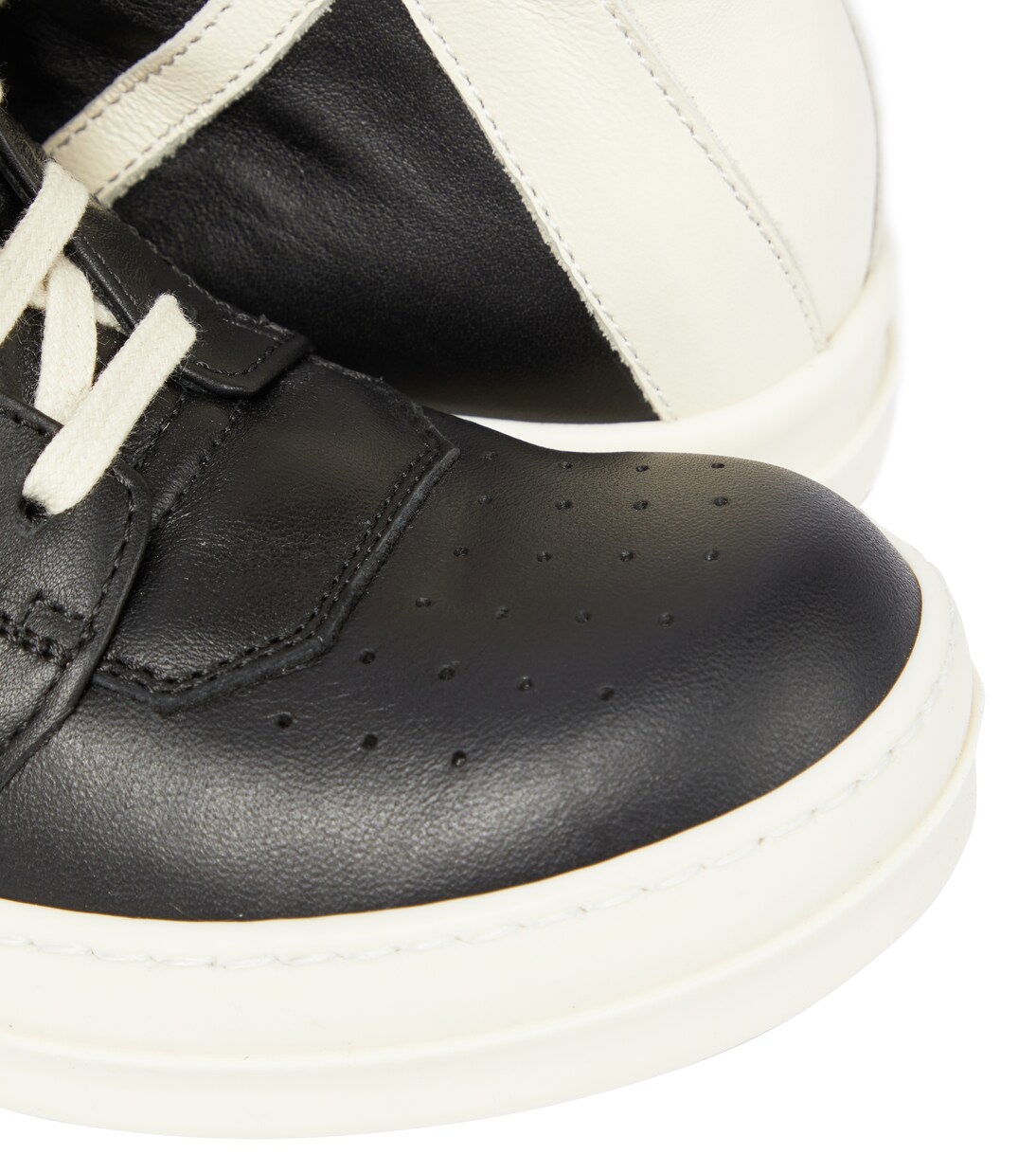 Geobasket high-top leather sneakers | Rick Owens Kids