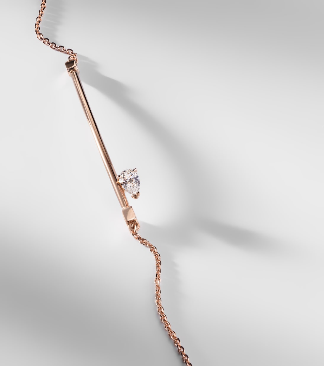 Serti Sur Vide 18kt rose gold bracelet with diamond | Repossi