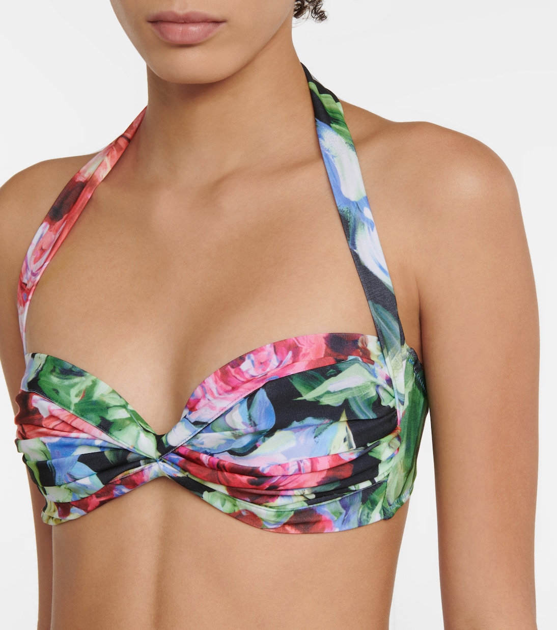 Haut de bikini Bill à fleurs | Norma Kamali