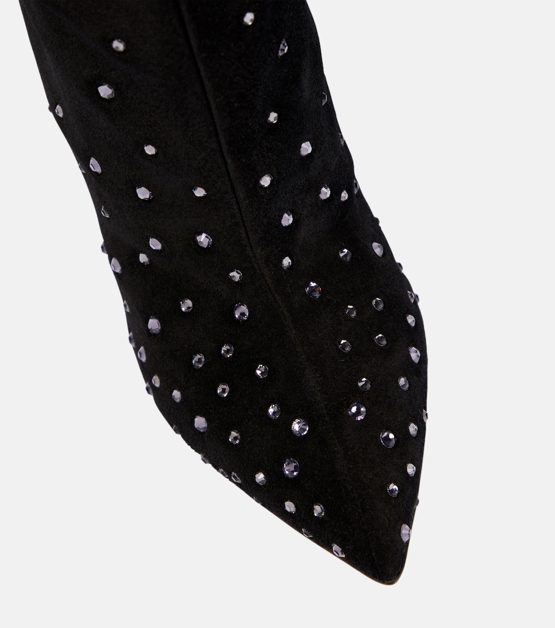 Embellished suede over-the-knee boots | Paris Texas