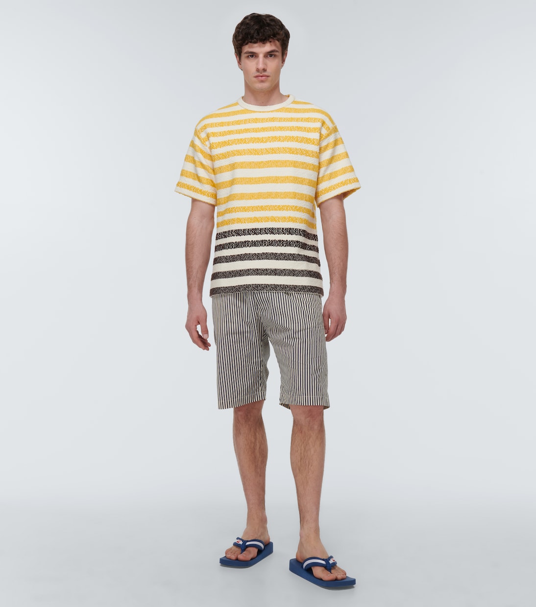 Logo striped thong sandals | Kenzo