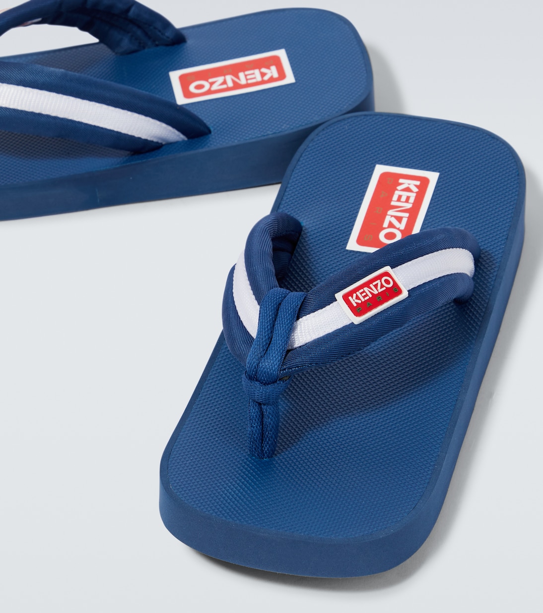 Logo striped thong sandals | Kenzo