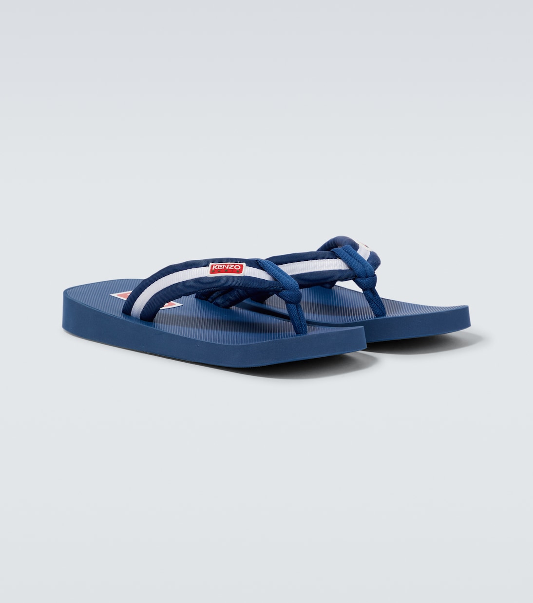 Logo striped thong sandals | Kenzo