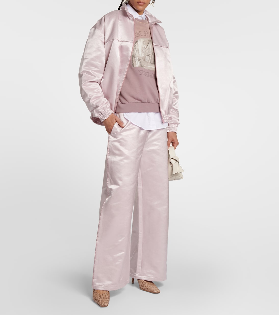 Pantalon ample en coton mélangé | Acne Studios