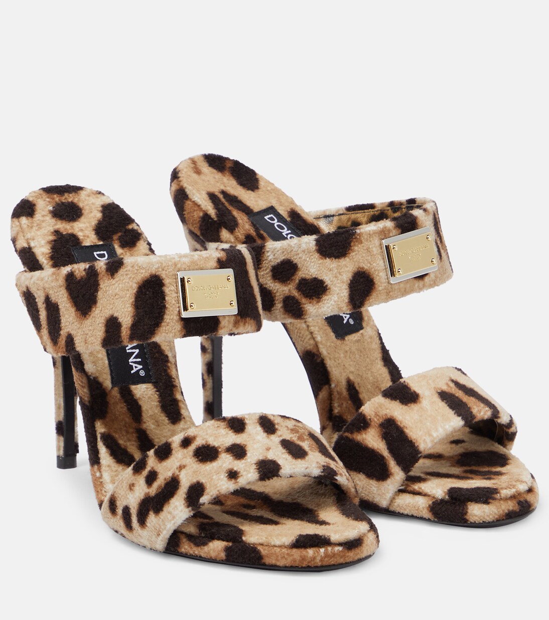 X Kim Sandalen aus Frottee | Dolce&Gabbana