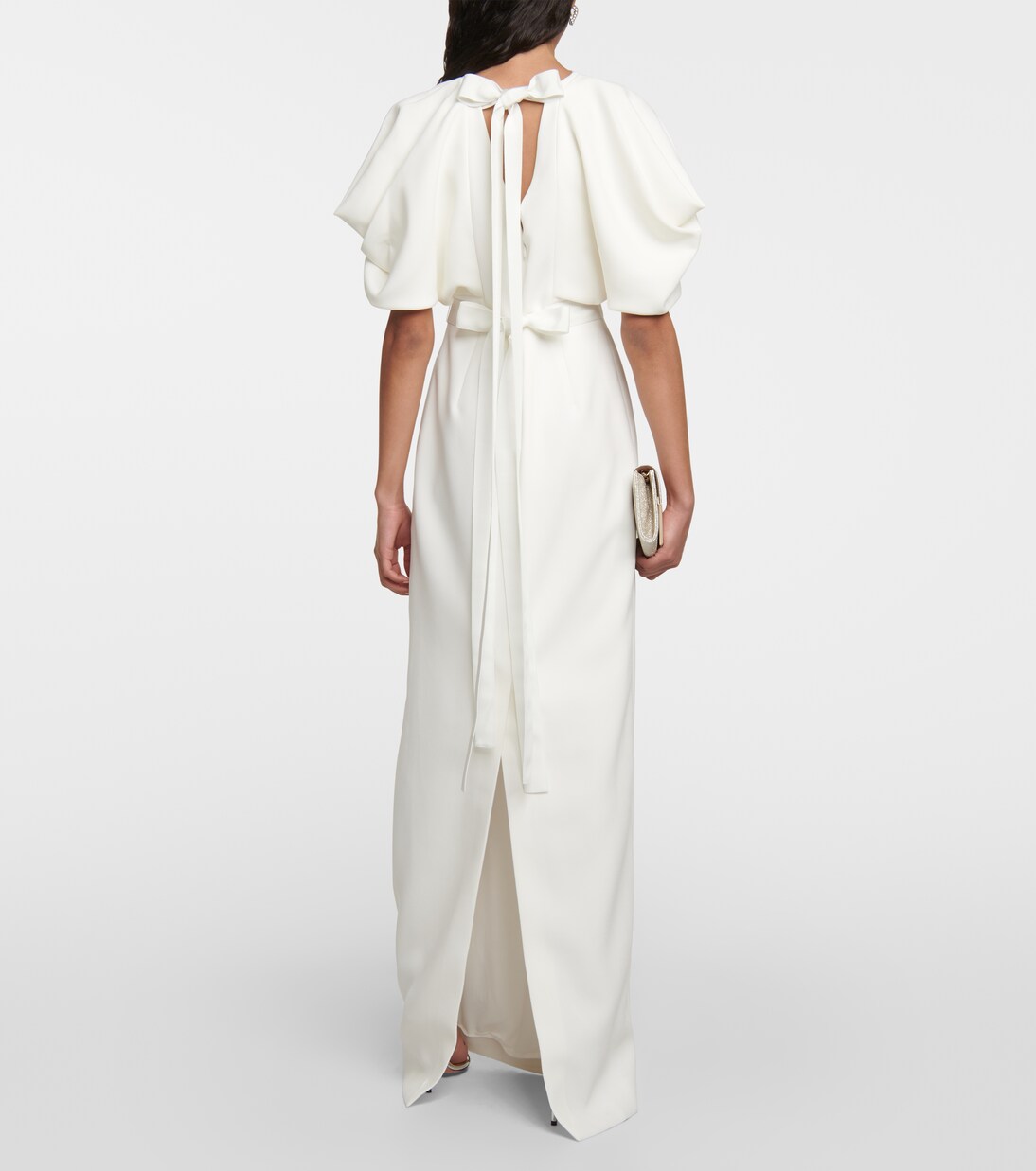 Robe de mariée longue Clementine en crêpe | Roksanda