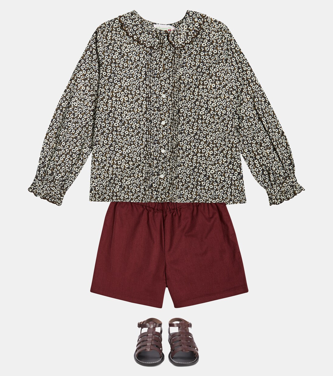 Dorina floral cotton shirt | Bonpoint