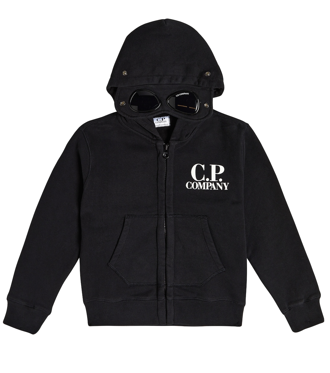 Kapuzenjacke Goggle aus Baumwoll-Jersey | C.P. Company Kids