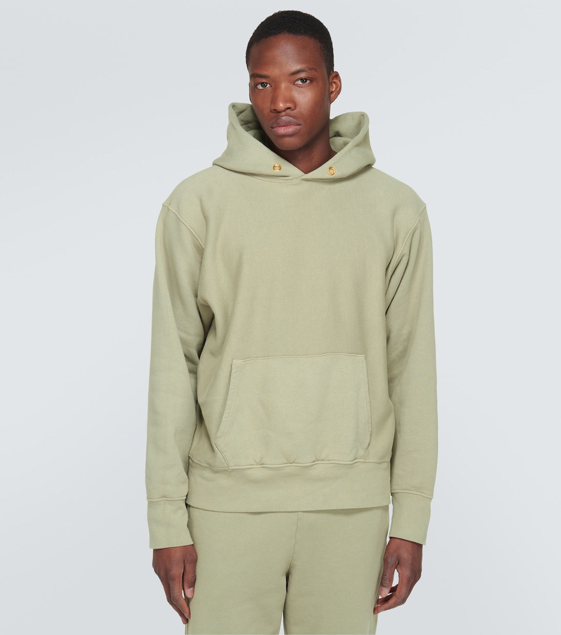 Cotton jersey hoodie | Les Tien