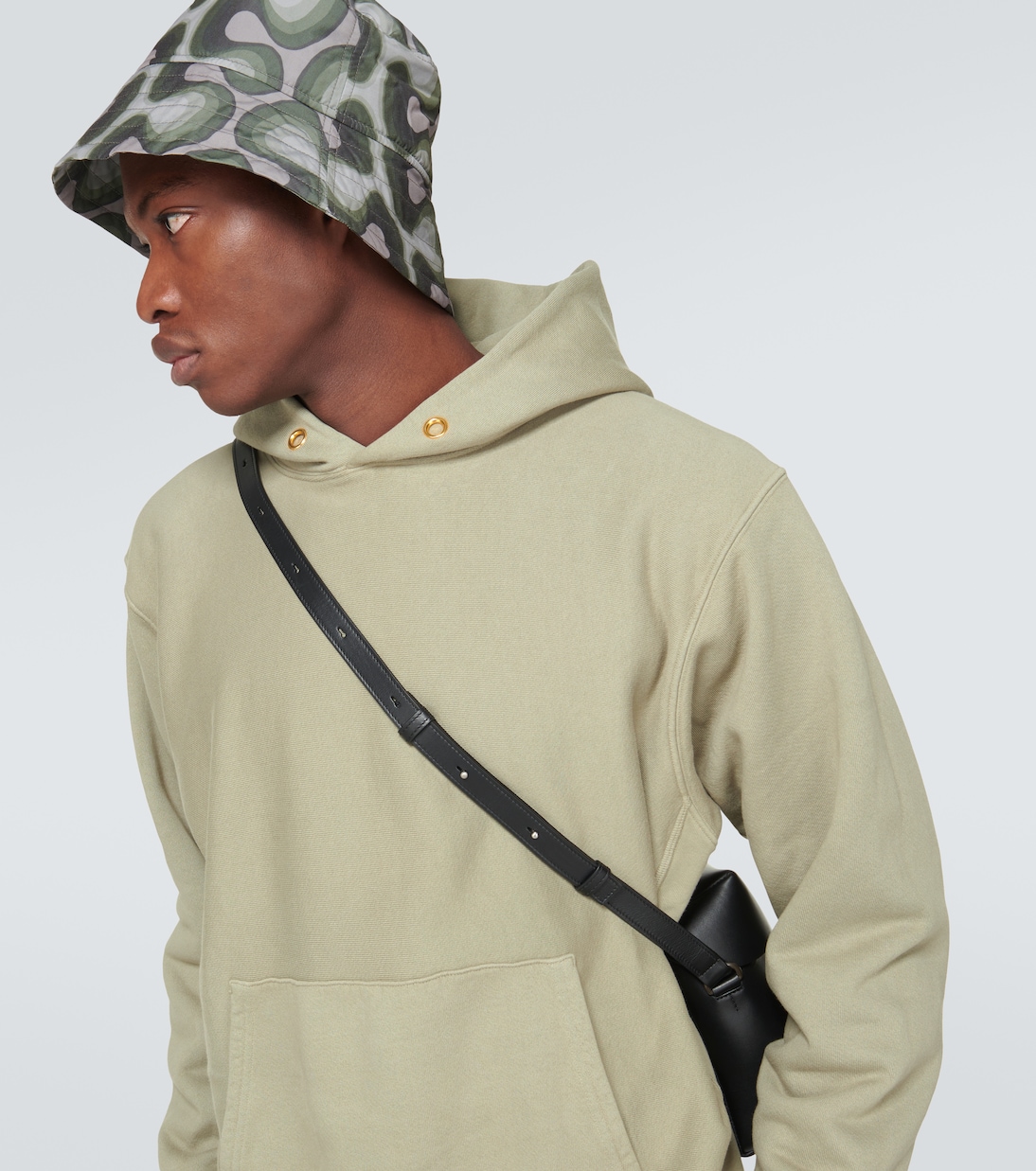 Cotton jersey hoodie | Les Tien
