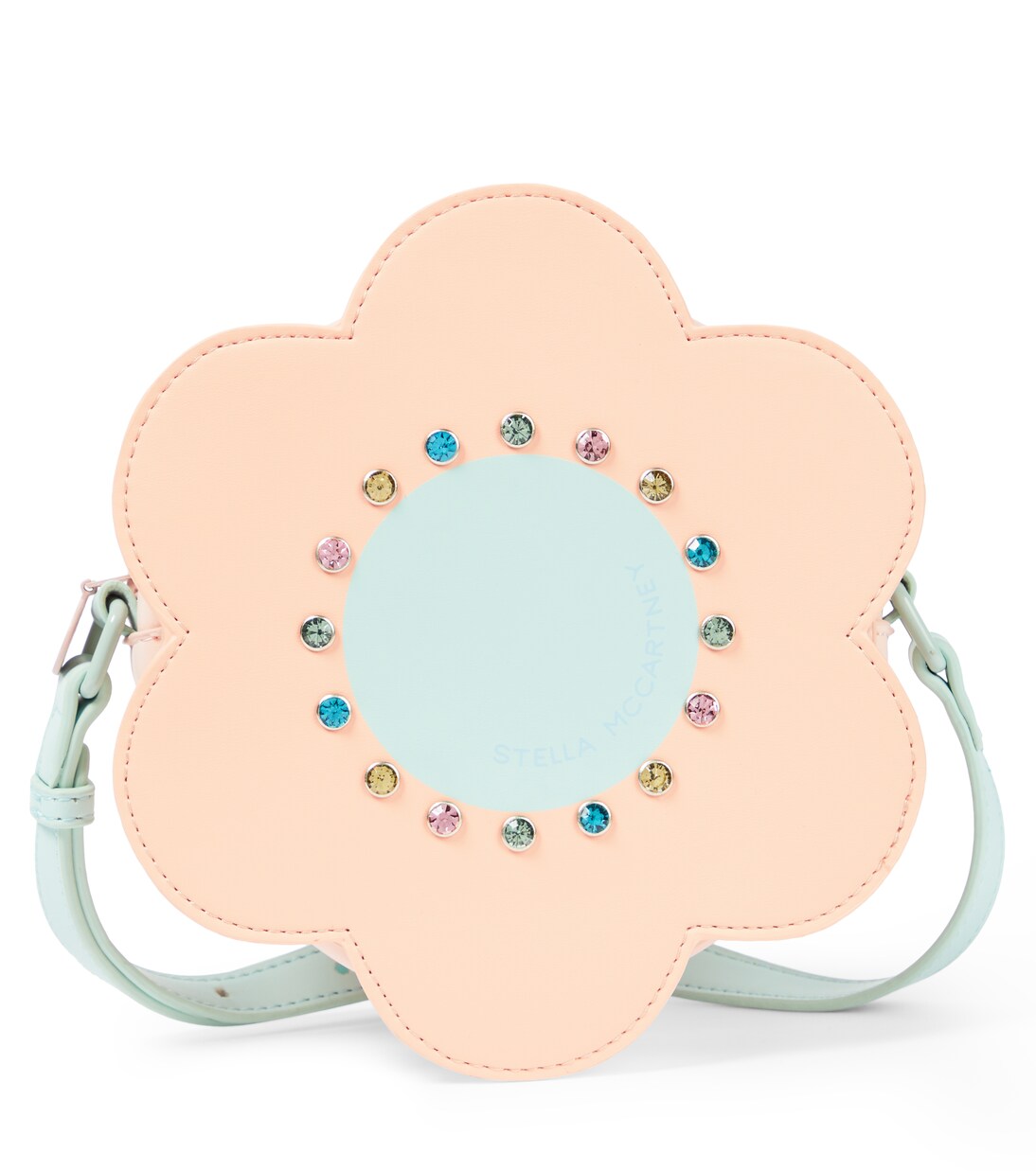 Floral faux leather shoulder bag  | Stella McCartney Kids