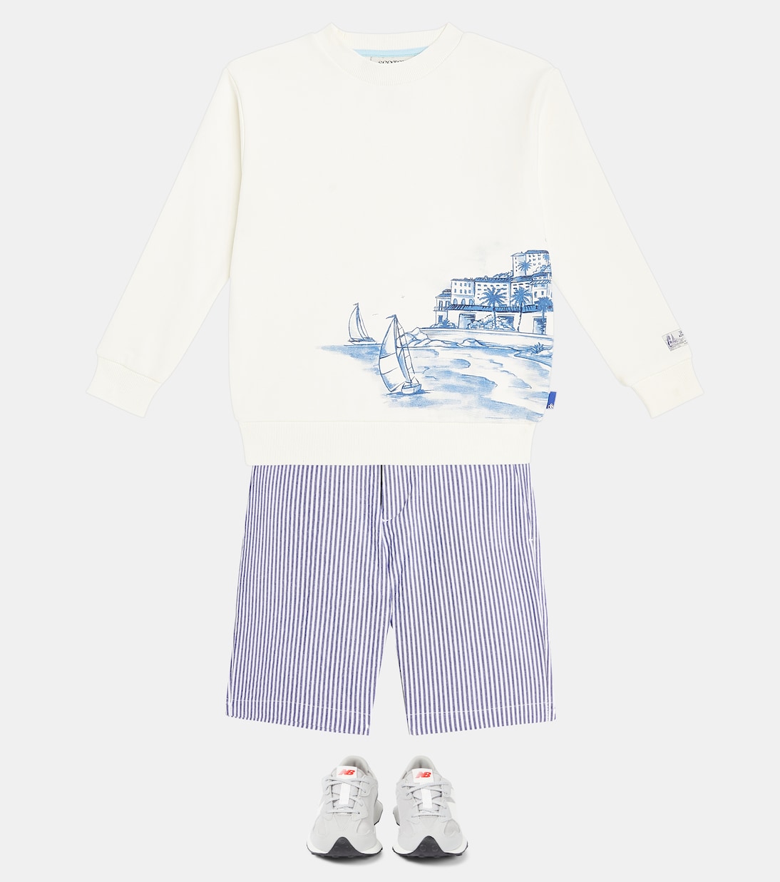 Printed cotton jersey sweatshirt | Scotch & Soda Kids