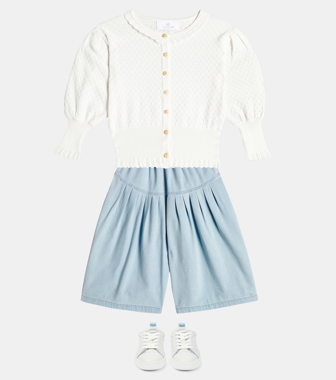 Selene cotton cardigan | C'era Una Volta