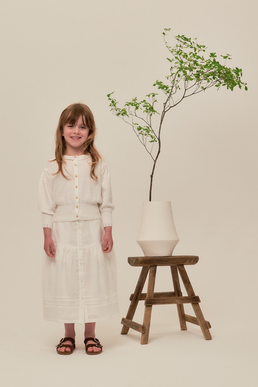 Selene cotton cardigan | C'era Una Volta