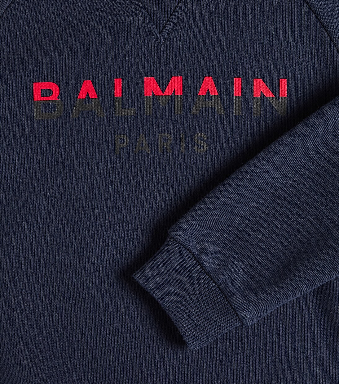 Logo cotton jersey sweatshirt | Balmain Kids