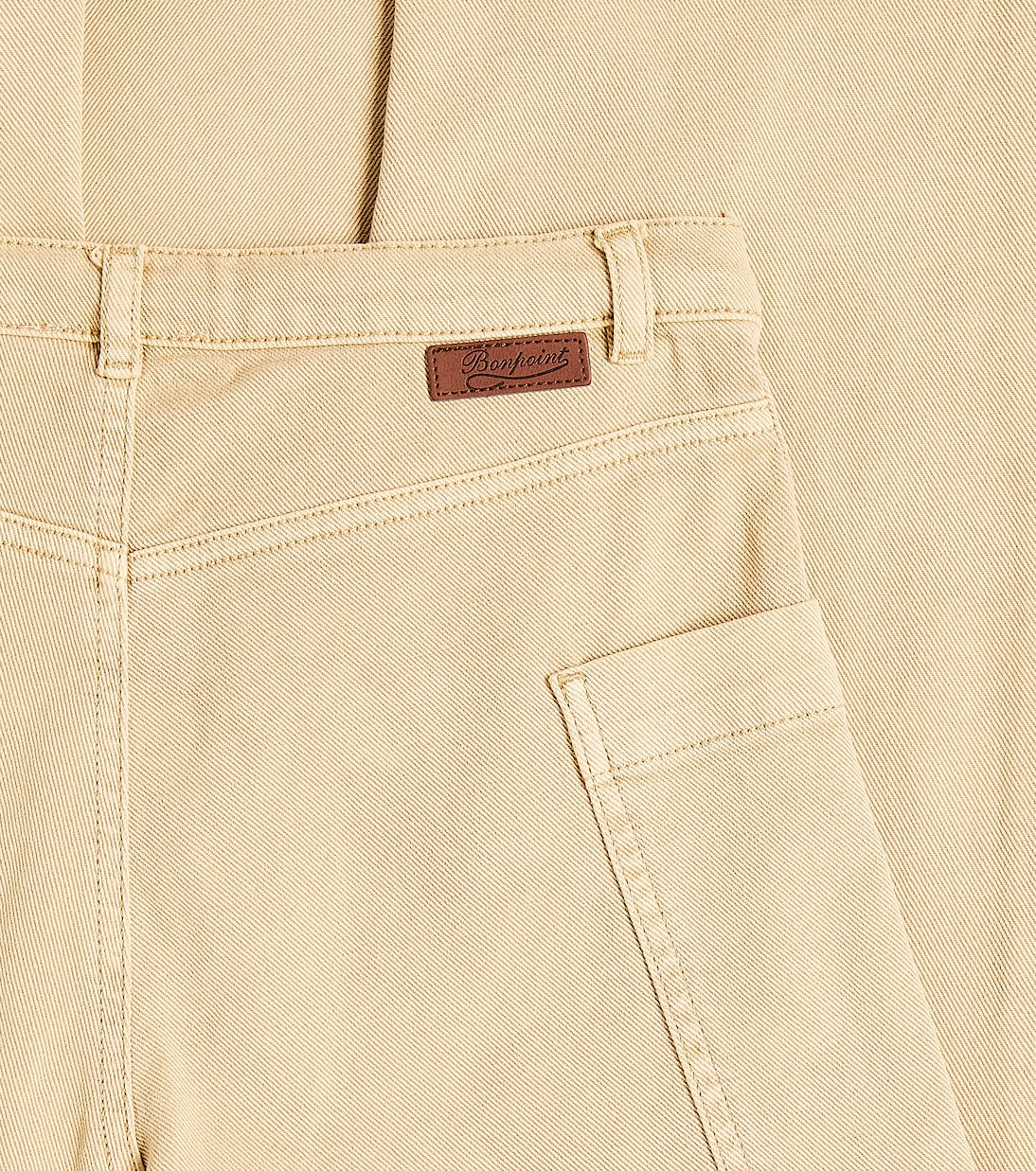 Looping cotton wide-leg pants | Bonpoint