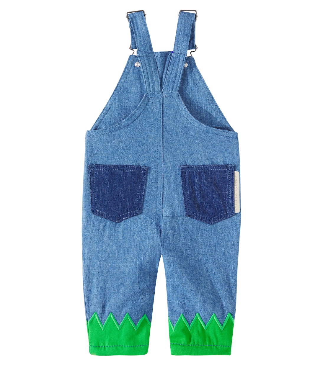 Baby printed denim overalls | Stella McCartney Kids