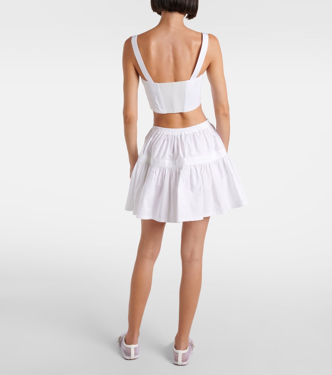 Top raccourci en coton | Alaïa