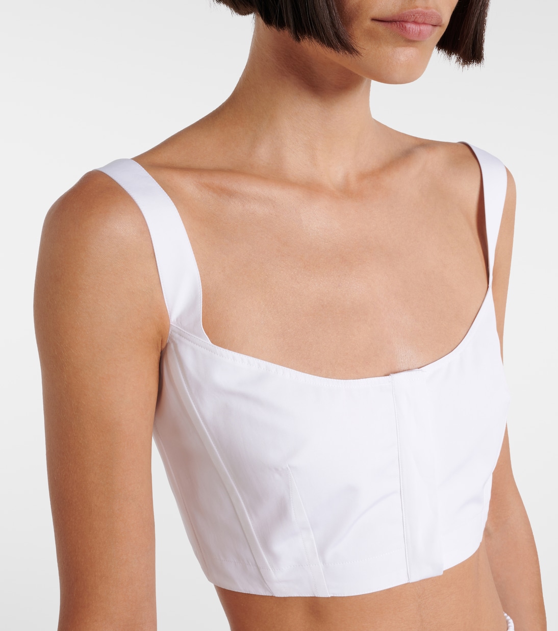 Top raccourci en coton | Alaïa