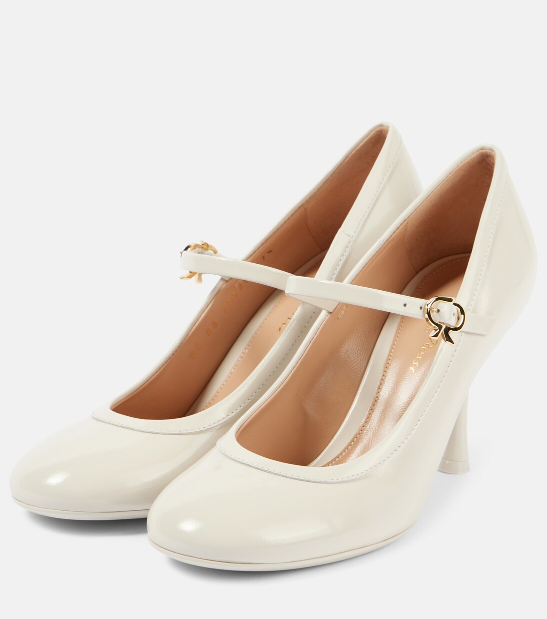 85 patent leather Mary Jane pumps | Gianvito Rossi