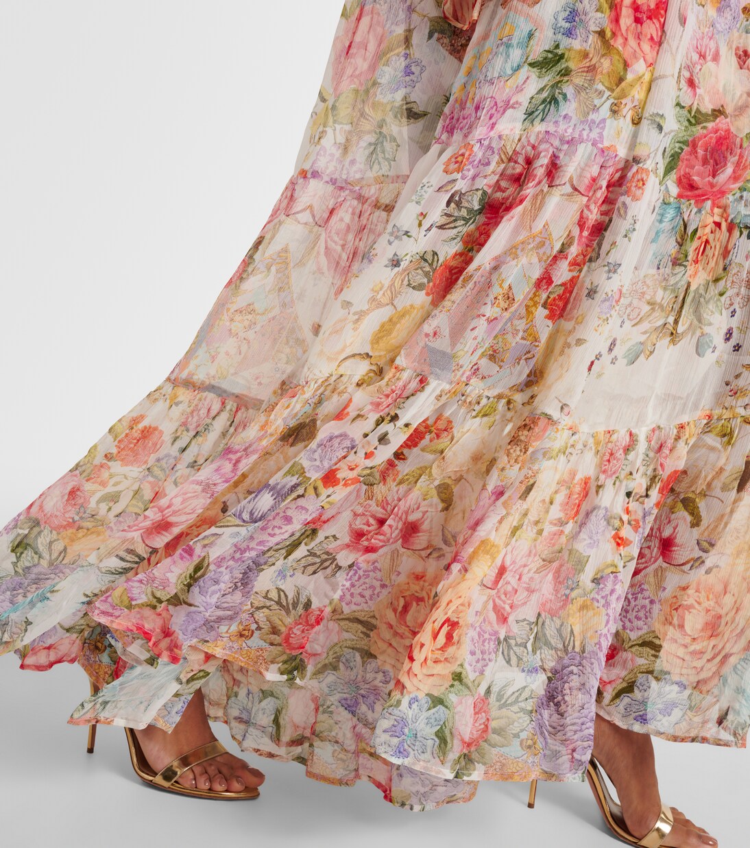 Robe longue Sew Yesterday en soie | Camilla