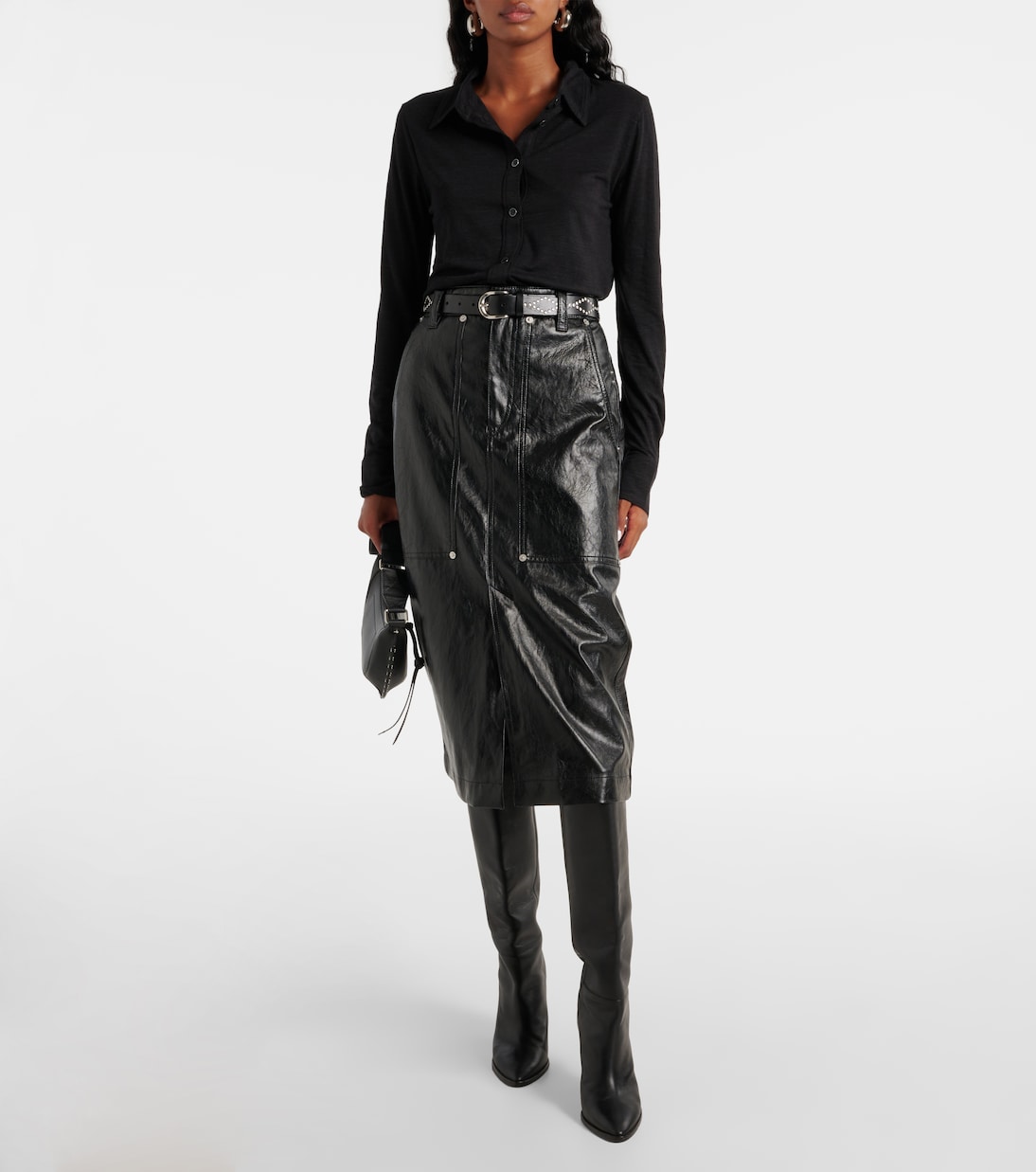 Midirock Angele aus Lederimitat | Marant Etoile