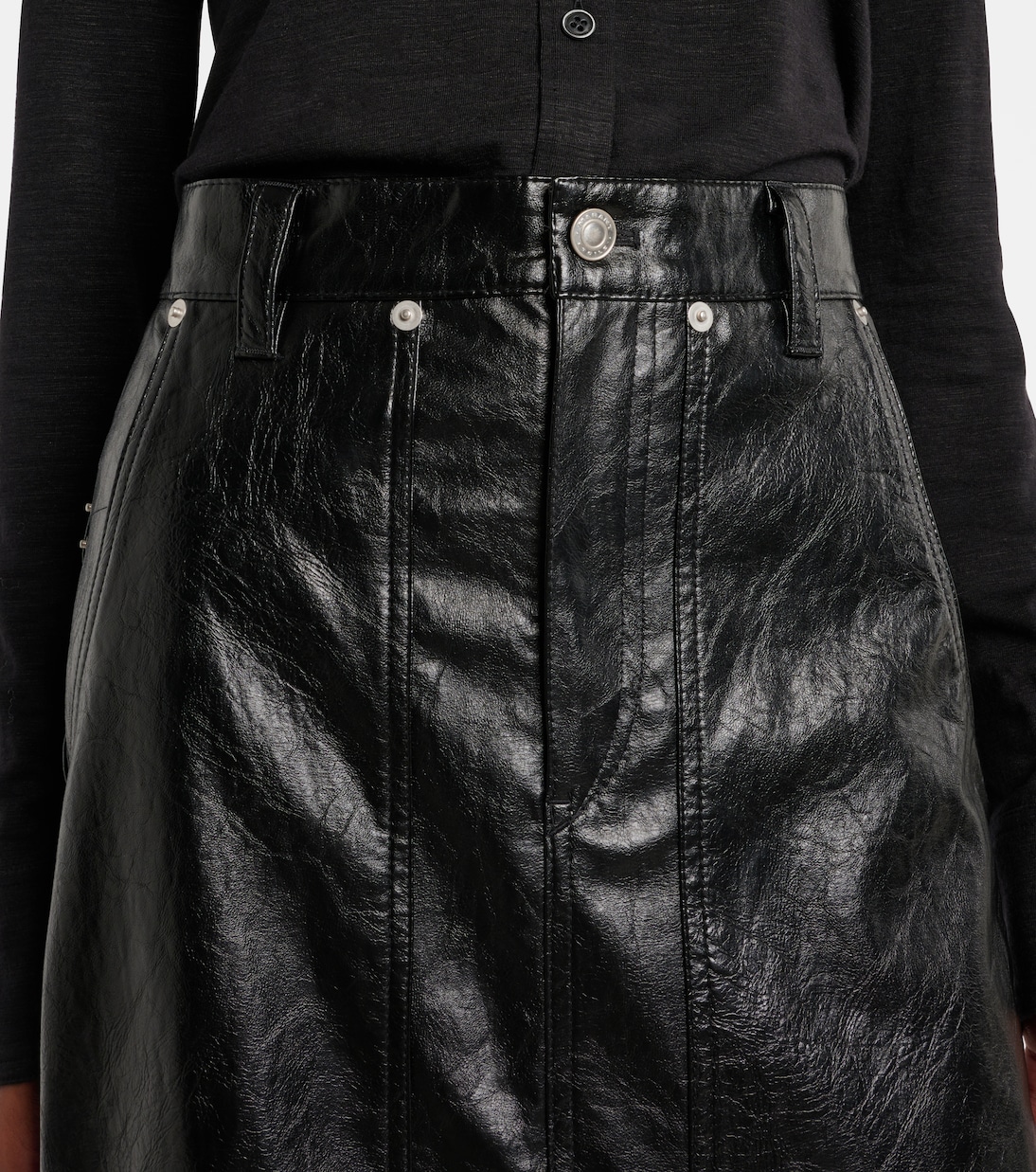 Midirock Angele aus Lederimitat | Marant Etoile