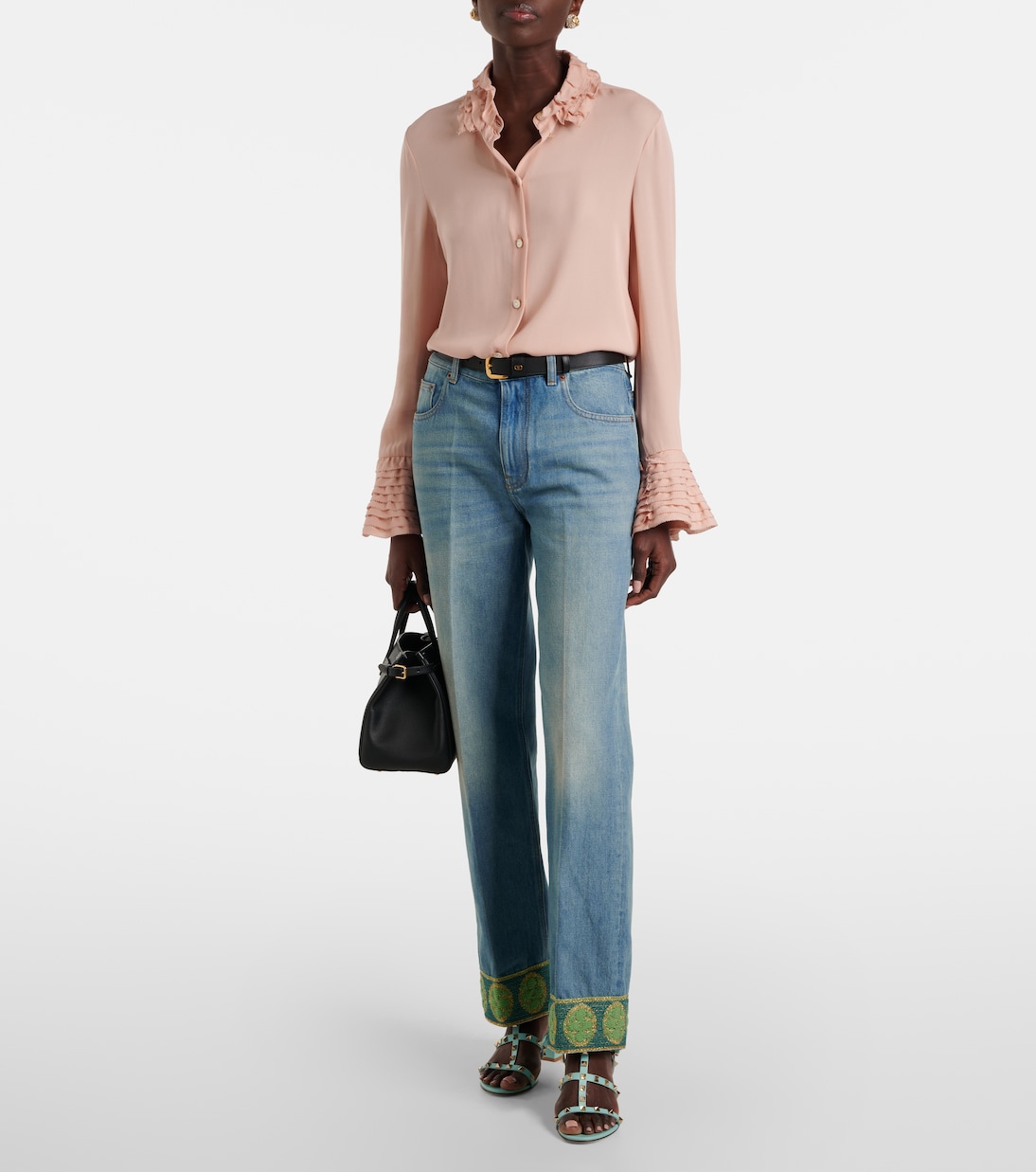 Rockstud Classic 60 leather sandals | Valentino Garavani