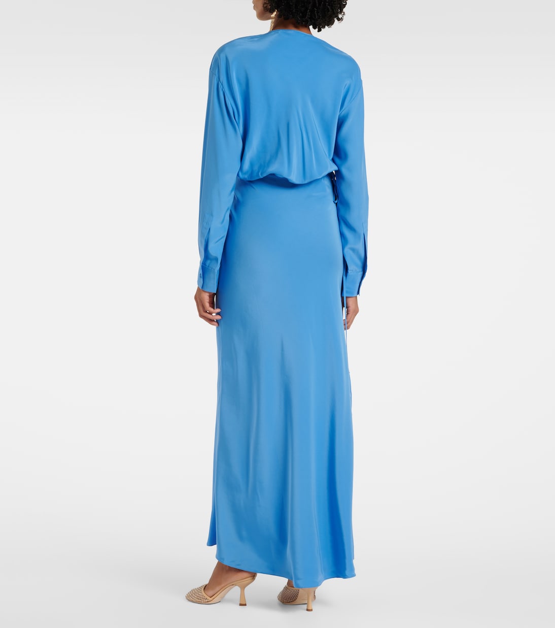 Robe longue en soie | Christopher Esber