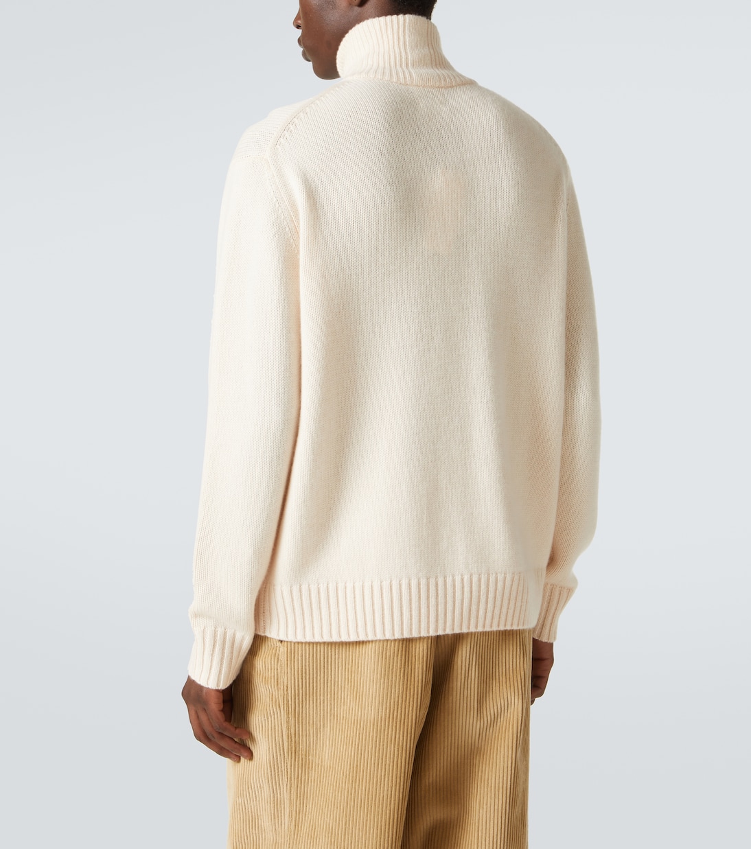 Pullover in cashmere con zip corta | Allude